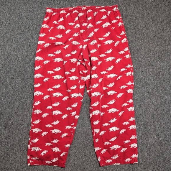 Sideline Apparel Arkansas Razorbacks XL Red Cotton Pajama Pants NCAA Gameday — photo 2